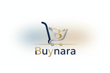 Stylish Design with a cart saying Buynara
